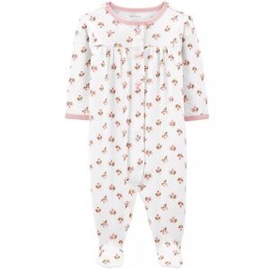 Carter Floral Sleep & Play Pajamas/ Onesie size 0-3‎ months